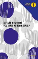 Copertina del libro "Avere o essere? " di Erich Fromm