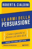 Copertina del libro "Le armi della persuasione" di Robert Cialdini