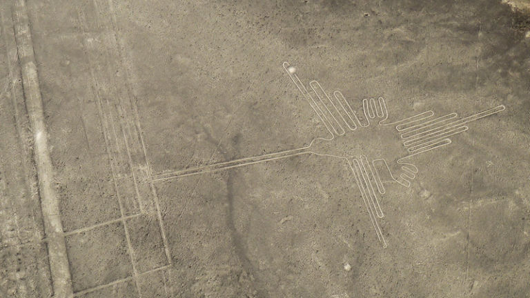 Deserto di Nazca - Disegno del colibrì