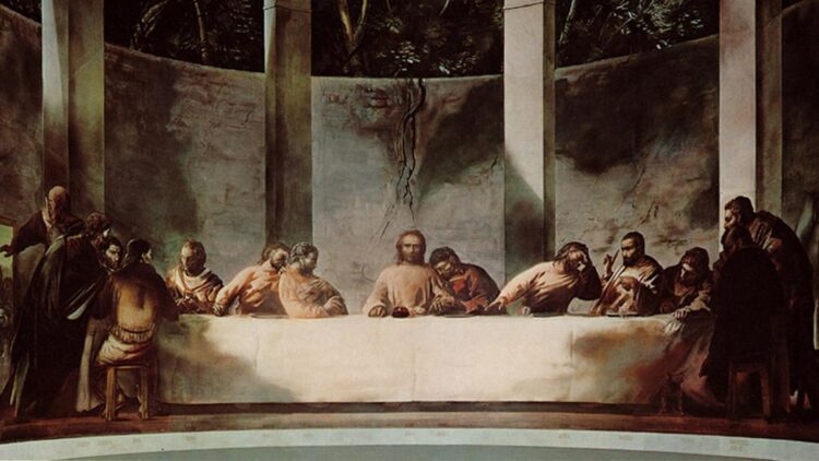 Immagine del dipinto "Ultima cena" del pittore Pietro Annigoni